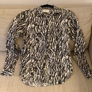 SANDRO Printed Button Down